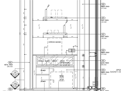 各种类型柜子节点 施工图 柜类