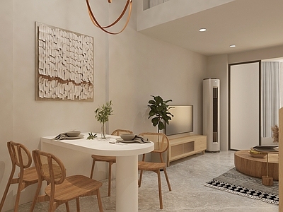 北欧loft客餐厅
