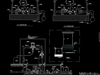 智能灌溉设计说明安装大样 施工图 园林景观给排水 给排水图