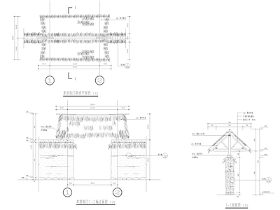 草顶柴门 施工图
