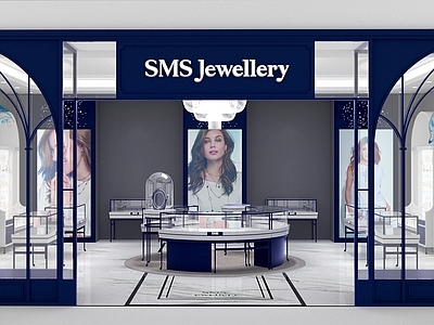 现代珠宝店 珠宝柜 珠宝陈设 珠宝柜