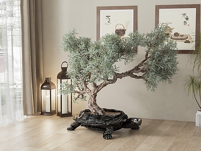 新中式盆景 绿植盆栽