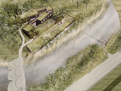 现代展览馆建筑