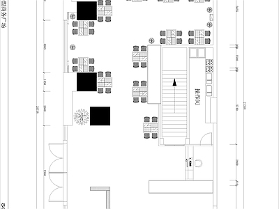 华盟商务广场茶餐厅室内 施工图