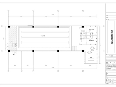 200平游泳馆室内装饰 施工图 游泳馆建筑