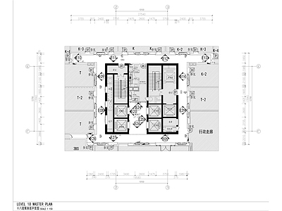 酒店电梯厅走道 施工图 公区