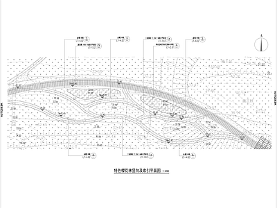 特色樱花林景观平面图