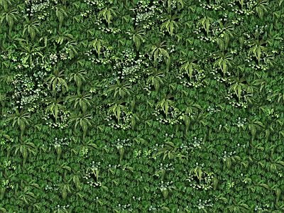 绿植墙贴图