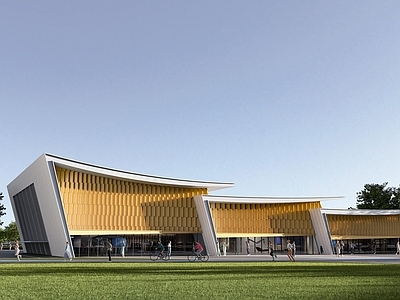 现代展览馆建筑