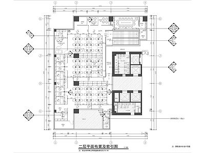 现代办公室室内 施工图