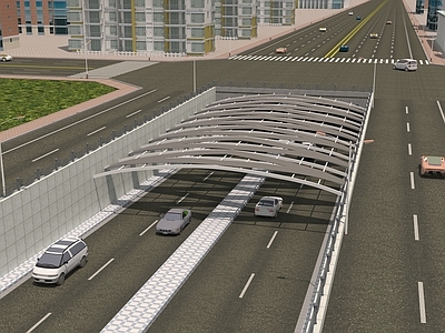 现代公路隧道 路面