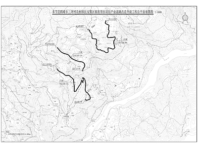 鹤峰乡三坪村道路改造 施工图 交通道路