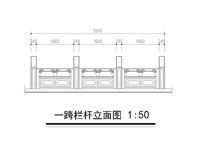 汉白玉桥栏杆 图库