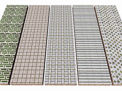 现代植草砖 公园嵌草砖 水泥砖汀步 草坪砖铺地 生态停车场铺装