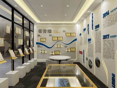现代商业荣誉展厅