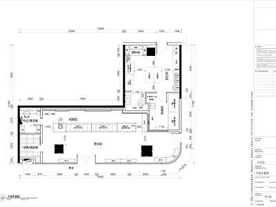 面包甜点店全套 施工图