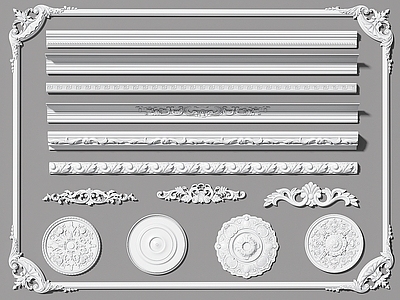 欧式石膏线 灯盘 雕花 角花 雕花线条 角线 装饰线条 圆盘 灯座