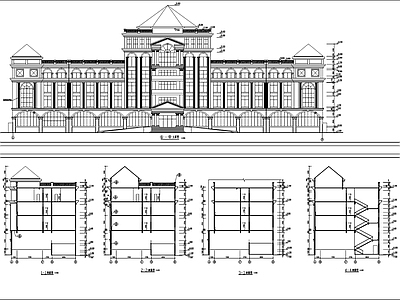 花卉研究中心欧式办公楼建筑改造 施工图