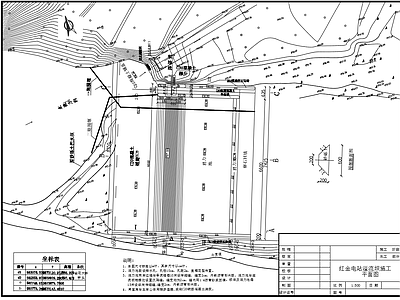 水电站溢流坝冲沙闸结构 施工图
