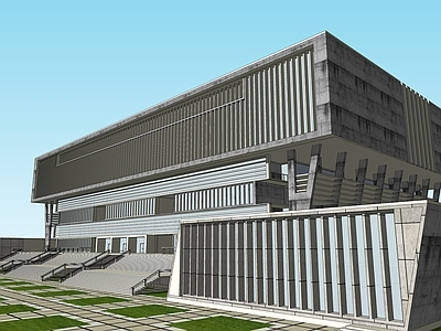 现代展览馆建筑