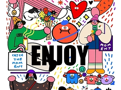 现代个性涂鸦挂画 儿童装饰画