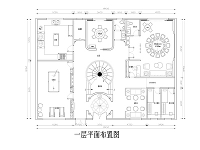 私人招待会所平面布置图