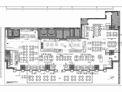 700㎡全日制餐厅室内 施工图