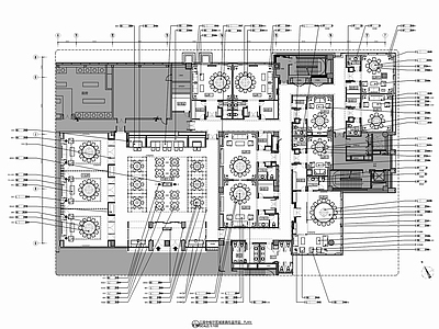 1300㎡中餐厅室内 施工图