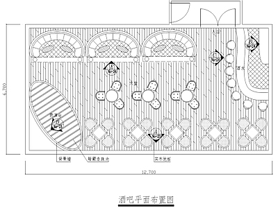 小型酒吧室内装饰 施工图