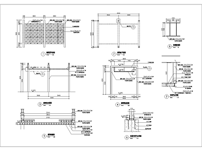 特色廊架详图 施工图
