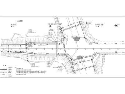 白沙长江大桥至滩盘物流区道路工程  施工图 交通道路