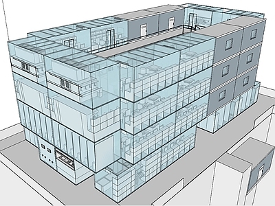 现代风格建筑集装箱建筑 装配式