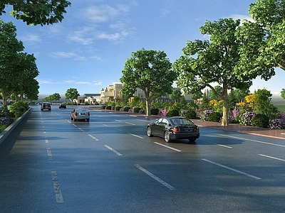 现代道路 柏油马路 道路 路面