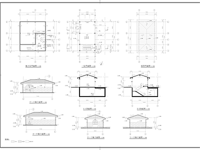 小学垃圾水泵房建筑 施工图
