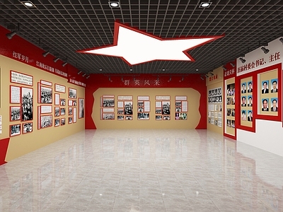 现代党建展厅 红色革命党建展厅