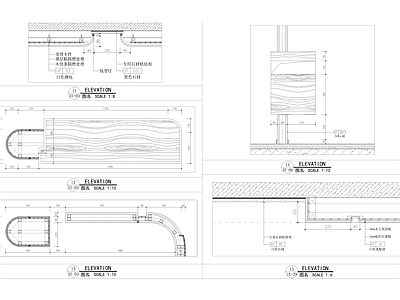 大平层样板房墙身节点 施工图 墙面通用节点