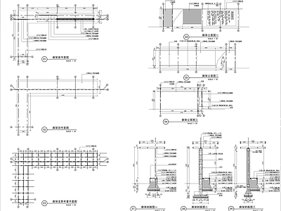 廊架详图 施工图