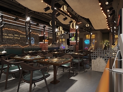 工业风火锅店