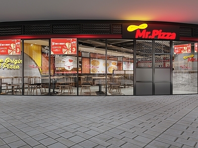 披萨店门头