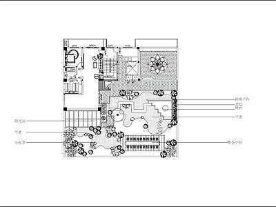 顶楼花园平面图