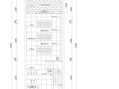 许昌茶社室内装修 施工图