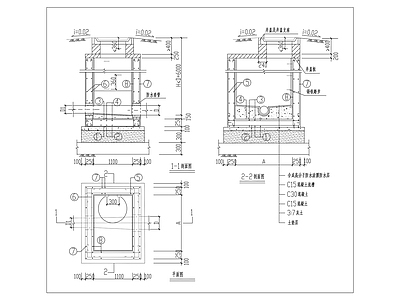 湿陷性黄土钢筋混凝土检查井 施工图