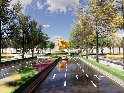 现代城市道路