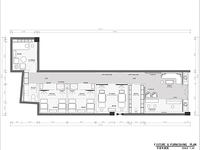 美甲美睫美容室内平面布置图