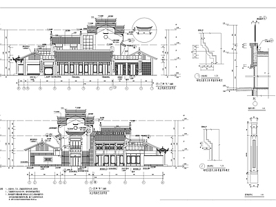 中式仿古街区商业建筑 施工图