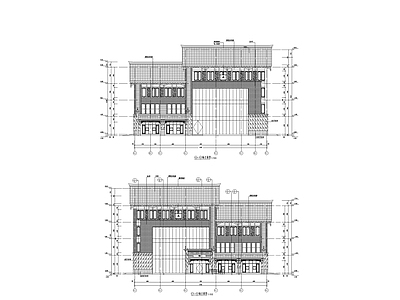 中式仿古街区商业建筑 施工图