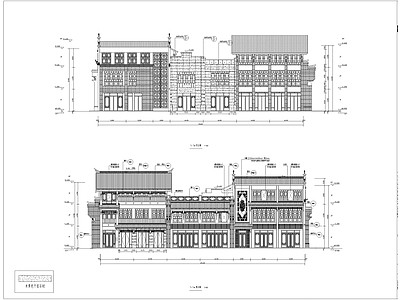 中式仿古商业建筑幕墙深化 施工图 节点 结构节点图