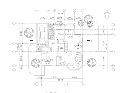 独立别墅建筑 施工图