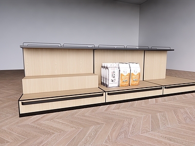 现代包装米展示货架