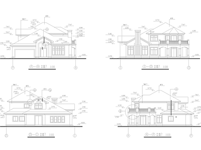 别墅建筑 施工图